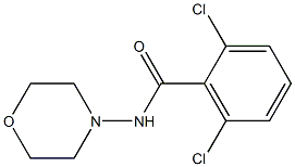 2,6-dichloro-N-morpholinobenzenecarboxamide 结构式