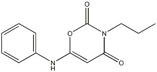 6-anilino-3-propyl-3,4-dihydro-2H-1,3-oxazine-2,4-dione 结构式