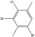 3-Chloro-2,6-dibromo-4-methyliodobenzene 结构式