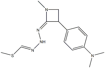 methyl N-[4-(dimethylamino)benzylidene]-{[(dimethylamino)methylidene]amino} methanehydrazonothioate 结构式