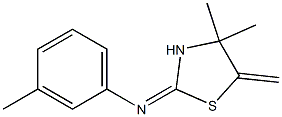 N1-(4,4-dimethyl-5-methylidene-1,3-thiazolan-2-yliden)-3-methylaniline 结构式