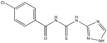 N-(4-chlorobenzoyl)-N'-(1H-1,2,4-triazol-3-yl)thiourea 结构式