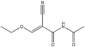 N-acetyl-2-cyano-3-ethoxyacrylamide 结构式