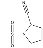 1-(methylsulfonyl)pyrrolidine-2-carbonitrile 结构式