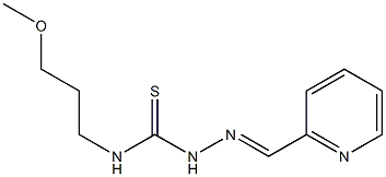 N1-(3-methoxypropyl)-2-(2-pyridylmethylidene)hydrazine-1-carbothioamide 结构式