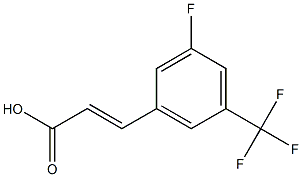 (E)-3-[3-fluoro-5-(trifluoromethyl)phenyl]-2-propenoic acid 结构式