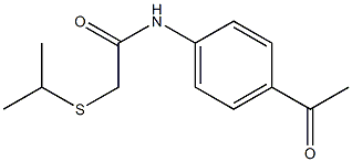N1-(4-acetylphenyl)-2-(isopropylthio)acetamide 结构式