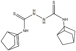 N1-bicyclo[2.2.1]hept-5-en-2-yl-N2-bicyclo[2.2.1]hept-2-ylhydrazine-1,2-dicarbothioamide 结构式