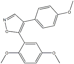 5-(2,5-dimethoxyphenyl)-4-(4-methoxyphenyl)isoxazole 结构式