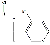 4-Bromo-3-(trifluoromethyl)pyridine hydrochloride 结构式