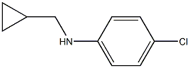 4-Chloro-N-(cyclopropylmethyl)aniline 结构式