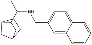 (1-{bicyclo[2.2.1]heptan-2-yl}ethyl)(naphthalen-2-ylmethyl)amine 结构式