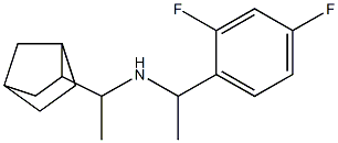 (1-{bicyclo[2.2.1]heptan-2-yl}ethyl)[1-(2,4-difluorophenyl)ethyl]amine 结构式