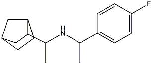 (1-{bicyclo[2.2.1]heptan-2-yl}ethyl)[1-(4-fluorophenyl)ethyl]amine 结构式