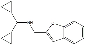 (1-benzofuran-2-ylmethyl)(dicyclopropylmethyl)amine 结构式