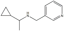 (1-cyclopropylethyl)(pyridin-3-ylmethyl)amine 结构式