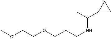 (1-cyclopropylethyl)[3-(2-methoxyethoxy)propyl]amine 结构式