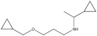 (1-cyclopropylethyl)[3-(cyclopropylmethoxy)propyl]amine 结构式