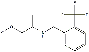 (1-methoxypropan-2-yl)({[2-(trifluoromethyl)phenyl]methyl})amine 结构式