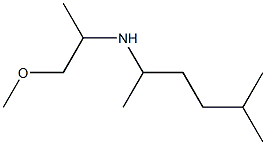 (1-methoxypropan-2-yl)(5-methylhexan-2-yl)amine 结构式