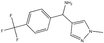 (1-methyl-1H-pyrazol-4-yl)[4-(trifluoromethyl)phenyl]methanamine 结构式