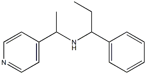 (1-phenylpropyl)[1-(pyridin-4-yl)ethyl]amine 结构式