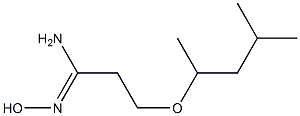 (1Z)-3-(1,3-dimethylbutoxy)-N'-hydroxypropanimidamide 结构式