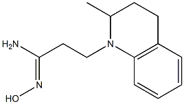 (1Z)-N'-hydroxy-3-(2-methyl-3,4-dihydroquinolin-1(2H)-yl)propanimidamide 结构式