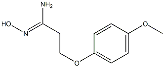 (1Z)-N'-hydroxy-3-(4-methoxyphenoxy)propanimidamide 结构式