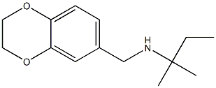 (2,3-dihydro-1,4-benzodioxin-6-ylmethyl)(2-methylbutan-2-yl)amine 结构式