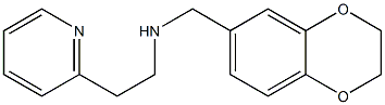 (2,3-dihydro-1,4-benzodioxin-6-ylmethyl)[2-(pyridin-2-yl)ethyl]amine 结构式