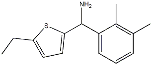 (2,3-dimethylphenyl)(5-ethylthiophen-2-yl)methanamine 结构式