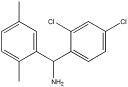 (2,4-dichlorophenyl)(2,5-dimethylphenyl)methanamine 结构式
