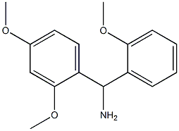 (2,4-dimethoxyphenyl)(2-methoxyphenyl)methanamine 结构式