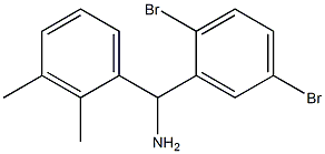 (2,5-dibromophenyl)(2,3-dimethylphenyl)methanamine 结构式