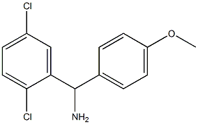 (2,5-dichlorophenyl)(4-methoxyphenyl)methanamine 结构式