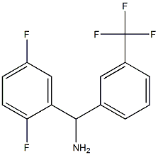 (2,5-difluorophenyl)[3-(trifluoromethyl)phenyl]methanamine 结构式