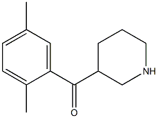 (2,5-dimethylphenyl)(piperidin-3-yl)methanone 结构式