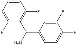 (2,6-difluorophenyl)(3,4-difluorophenyl)methanamine 结构式