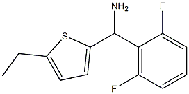 (2,6-difluorophenyl)(5-ethylthiophen-2-yl)methanamine 结构式