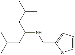 (2,6-dimethylheptan-4-yl)(thiophen-2-ylmethyl)amine 结构式