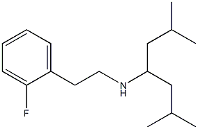 (2,6-dimethylheptan-4-yl)[2-(2-fluorophenyl)ethyl]amine 结构式