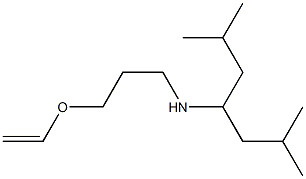 (2,6-dimethylheptan-4-yl)[3-(ethenyloxy)propyl]amine 结构式