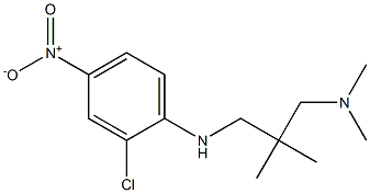 (2-{[(2-chloro-4-nitrophenyl)amino]methyl}-2-methylpropyl)dimethylamine 结构式