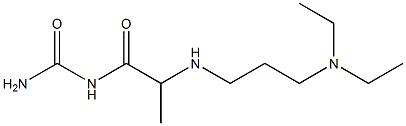 (2-{[3-(diethylamino)propyl]amino}propanoyl)urea 结构式