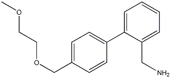 (2-{4-[(2-methoxyethoxy)methyl]phenyl}phenyl)methanamine 结构式