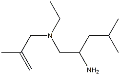 (2-amino-4-methylpentyl)(ethyl)(2-methylprop-2-en-1-yl)amine 结构式