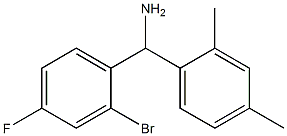 (2-bromo-4-fluorophenyl)(2,4-dimethylphenyl)methanamine 结构式