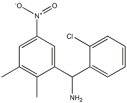 (2-chlorophenyl)(2,3-dimethyl-5-nitrophenyl)methanamine 结构式