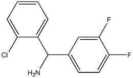 (2-chlorophenyl)(3,4-difluorophenyl)methanamine 结构式